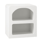 Oikiture Bedside Tables Set of 2 Display Shelf White