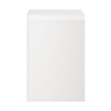 Oikiture Bedside Tables Set of 2 Display Shelf White