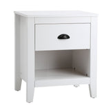 Oikiture Bedside Table Nightstand Vintage