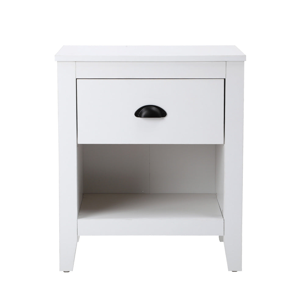 Oikiture Bedside Table Nightstand Vintage