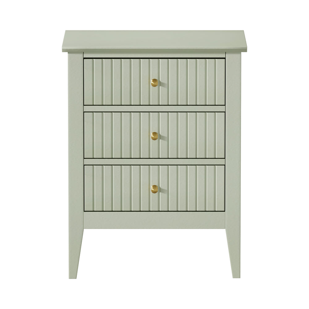 Oikiture Bedside Tables Set of 2 Side End Nightstand Green