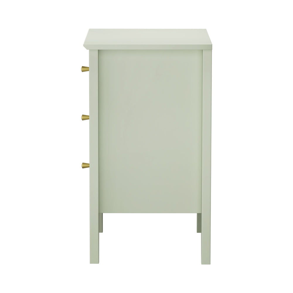 Oikiture Bedside Tables Set of 2 Side End Nightstand Green