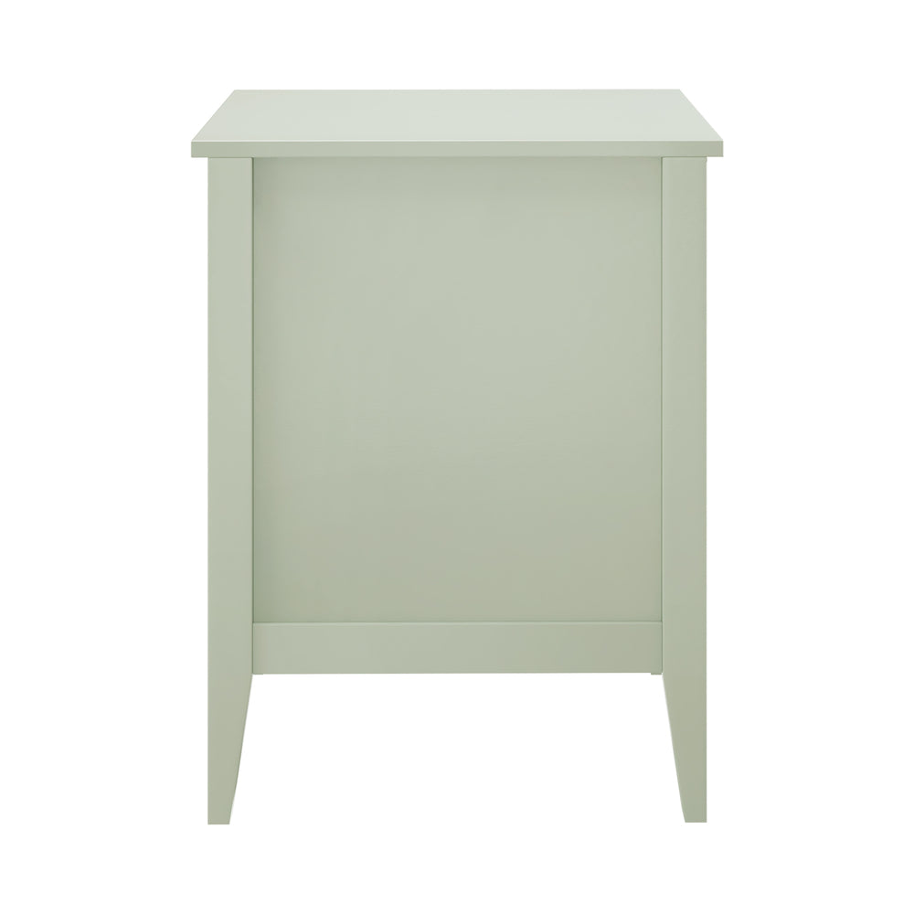 Oikiture Bedside Tables Set of 2 Side End Nightstand Green
