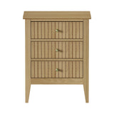 Oikiture Bedside Tables Set of 2 Side End Nightstand Natural
