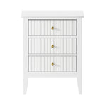 Oikiture Bedside Tables Set of 2 Side End Nightstand White, image 5