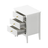 Oikiture Bedside Tables Set of 2 Side End Nightstand White