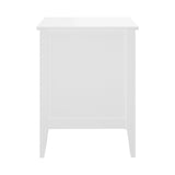 Oikiture Bedside Tables Set of 2 Side End Nightstand White
