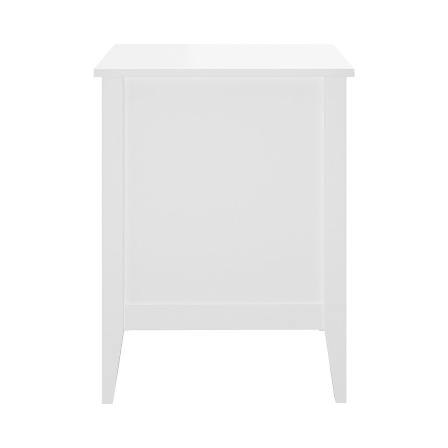 Oikiture Bedside Tables Set of 2 Side End Nightstand White, image 8