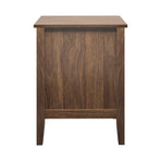 Oikiture Bedside Table 3 Drawers Side End Nightstand Walnut, image 2