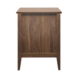 Oikiture Bedside Tables Set of 2 Side End Nightstand Walnut