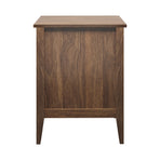 Oikiture Bedside Tables Set of 2 Side End Nightstand Walnut, image 2