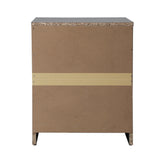 Oikiture Bedside Table Nightstand 2 Drawers Black