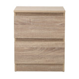 Oikiture Bedside Tables Set of 2 Nightstand Wood