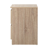 Oikiture Bedside Tables Set of 2 Nightstand Wood