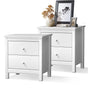 Oikiture Bedside Tables Set of 2 Nightstand Side Table