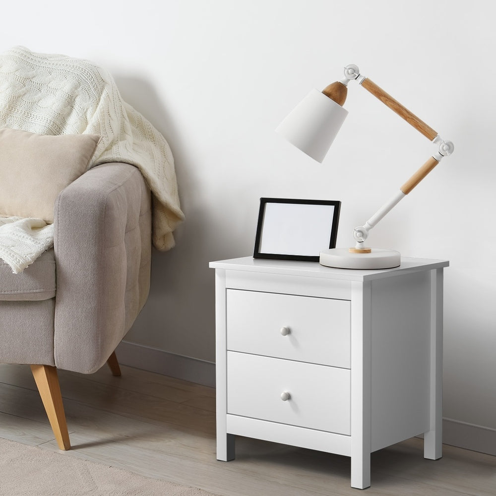 Oikiture Bedside Tables Set of 2 Nightstand Side Table