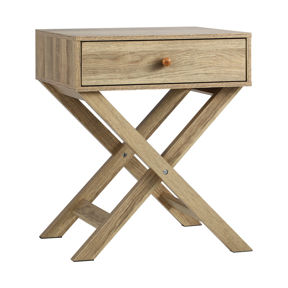 Oikiture Bedside Tables Set of 2 Nightstand Side End Table
