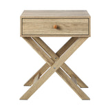 Oikiture Bedside Tables Set of 2 Nightstand Side End Table