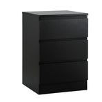 Oikiture Bedside Tables Set of 2 Side Table Nightstand Black, image 4