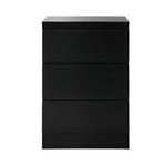 Oikiture Bedside Tables Set of 2 Side Table Nightstand Black, image 6