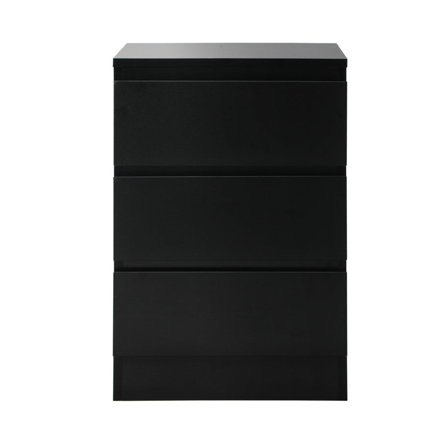 Oikiture Bedside Tables Set of 2 Side Table Nightstand Black, image 6