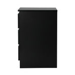 Oikiture Bedside Tables Set of 2 Side Table Nightstand Black, image 2