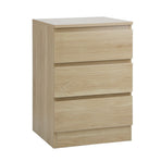 Oikiture Bedside Tables Set of 2 Nightstand Natural