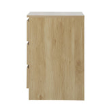 Oikiture Bedside Tables Set of 2 Nightstand Natural