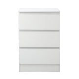 Oikiture Bedside Tables Set of 2 Side Table Nightstand White