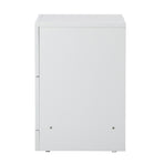 Oikiture 2X Bedside Table 2 Drawers Side Table White