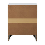 Oikiture 2X Bedside Table 2 Drawers Side Table White