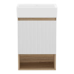 Cefito Vanity Unit 445mm Basin Bathroom Cabinet Storage Wall Hung Sink White