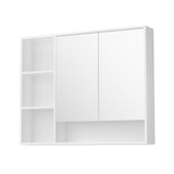Cefito Bathroom Mirror Cabinet 100CM Vanity Medicine Wall Mounted Storage White