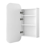 Cefito Bathroom Mirror Cabinet Medicine Shaving Arch Wall Hung 450x900mm White - Side View