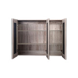 Cefito Bathroom Mirror Cabinet 900x720mm Oak - Side View