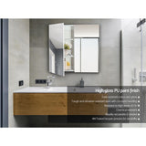 Cefito Bathroom Mirror Cabinet 750x720mm White - Top-Down View