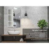 Cefito Bathroom Mirror Cabinet 450x720mm White - Top-Down View