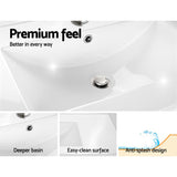Cefito Vanity Unit 915mm with Basin Grey - Close-Up Angle