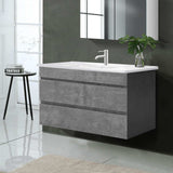 Cefito Vanity Unit 915mm with Basin Grey - Low Angle