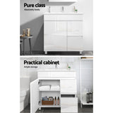 Cefito Vanity Unit 765mm Freestanding Basin Cabinet - 45-Degree Angle