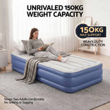 Bestway Air Mattress Inflatable Bed 46cm Airbed Single Blue - Close-Up Angle