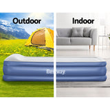 Bestway Air Mattress Inflatable Bed 46cm Airbed Single Blue - 45-Degree Angle