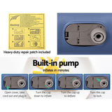 Bestway Air Mattress Inflatable Bed 46cm Airbed Single Blue - Close-Up Angle