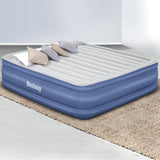 Bestway Air Mattress King Inflatable Bed 56cm Airbed Blue - Low Angle
