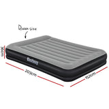 Bestway Air Bed Beds Mattress Premium Inflatable Built-in Pump Queen Size - Front View
