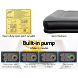 Bestway Air Bed Beds Mattress Premium Inflatable Built-in Pump Queen Size - Close-Up Angle
