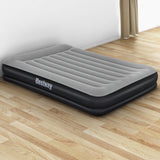 Bestway Air Bed Beds Mattress Premium Inflatable Built-in Pump Queen Size - Low Angle