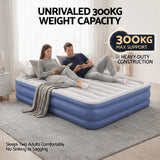 Bestway Air Mattress Queen Inflatable Bed 46cm Airbed Blue - Close-Up Angle