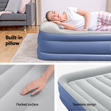 Bestway Air Mattress Queen Inflatable Bed 46cm Airbed Blue - 45-Degree Angle