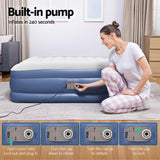 Bestway Air Mattress Queen Inflatable Bed 46cm Airbed Blue - Rear View